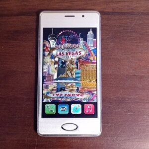 NWT Las Vegas Souvenir Smartphone Magnet PINK WHEEL 1.75x3.5